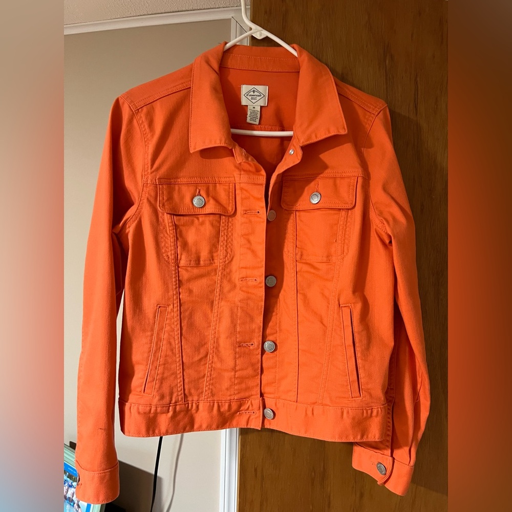 Orange Denim Jacket